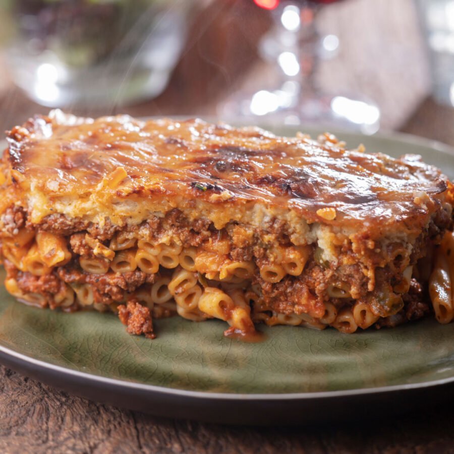 Pastitsio close up
